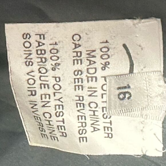 Rene Ruiz Metallic Shine Blue Gold Strapless Gown - Picture 8 of 8